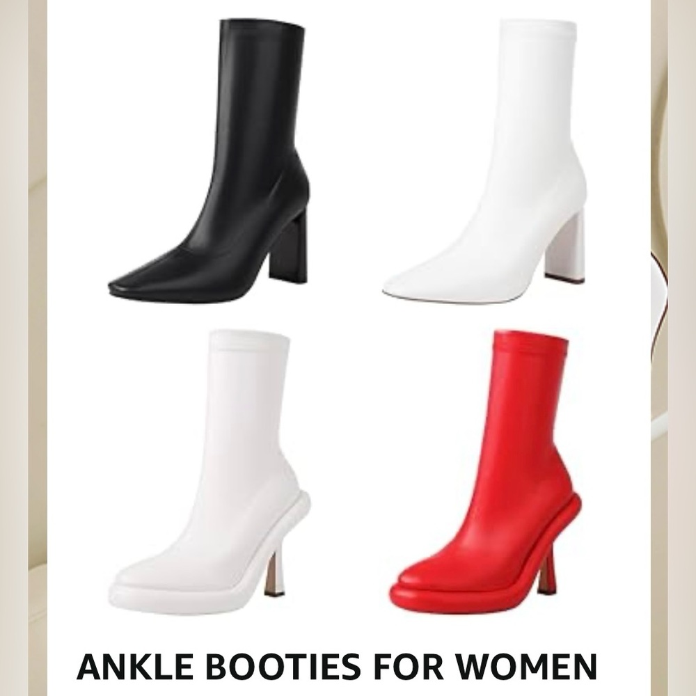 Taepusr Black Ankle Booties NWOB - Picture 4 of 11